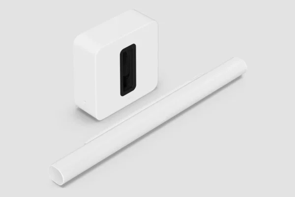 Premium entertainmentset met Sonos Arc Ultra en Sub 4, wit