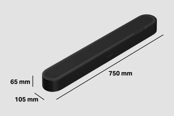 Sonos Beam Ultra, zwart, afmetingen