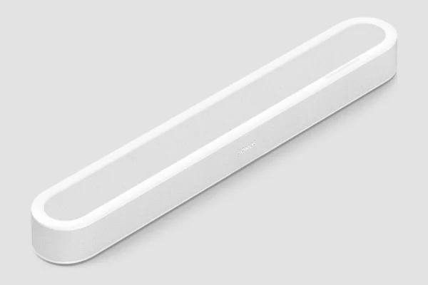 Sonos Beam Ultra, wit, schuin vooraanzicht