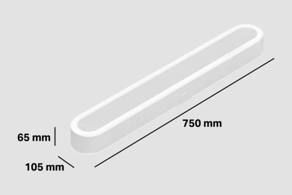 Sonos Beam Ultra, wit, afmetingen