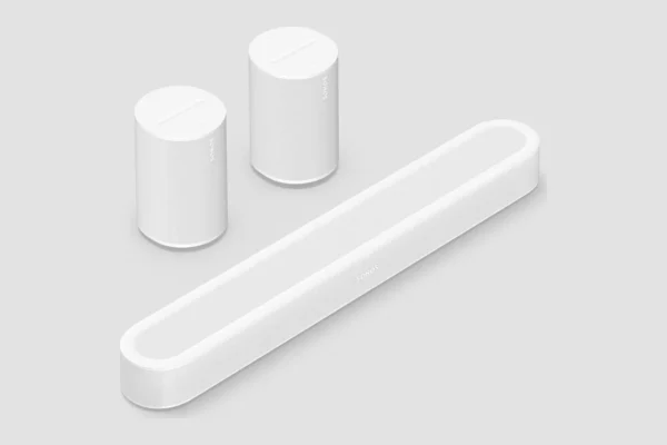 Surroundset met Sonos Beam Ultra en twee Era 100, wit